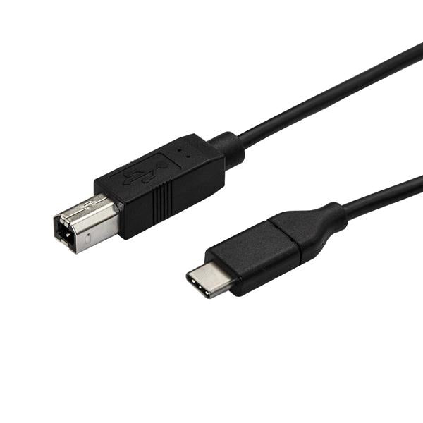 StarTech.com 10ft (3m) USB-B to USB-C Cable, Data Cord, USB 2.0, USB-C Data Transfer Cable