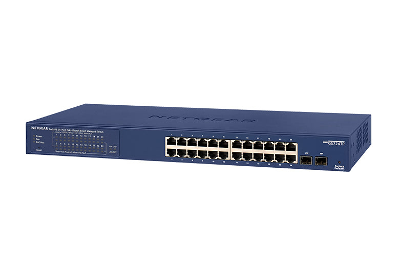 NETGEAR 24-Port PoE Gigabit Ethernet Smart Switch (GS724TP)