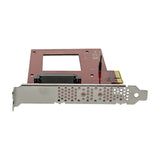 StarTech.com U.2 to PCIe Adapter for 2.5" U.2 NVMe SSD - SFF-8639 - x4 PCI Express 4.0 - TAA