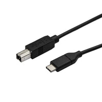 StarTech.com 1.6ft (50cm) USB-B to USB-C Cable, Data Cord, USB 2.0, USB-C Data Transfer Cable