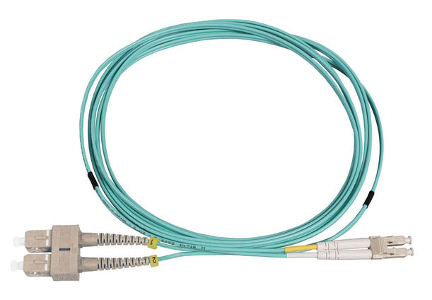 Intellinet 752381 InfiniBand/fibre optic cable 5 m LC SC MMF Aqua colour