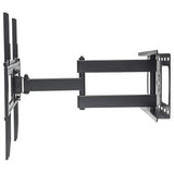 Manhattan Wall Mount for TV & Monitors (Full Motion), For screens 37" to 65", VESA compatibility: all between 200x200mm to 600x400mm - check the dimensions of the four mounting holes on back of screen to ensure it fits, Max 50kg, Black, Bracket...