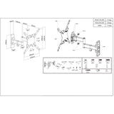 Manhattan Wall Mount for TV & Monitors (Full Motion), For screens 13" to 42", VESA compatibility: all between 75x75mm to 200x200mm - check the dimensions of the four mounting holes on back of screen to ensure it fits, Max 20kg, Black, Bracket