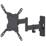 Manhattan Wall Mount for TV & Monitors (Full Motion), For screens 13" to 42", VESA compatibility: all between 75x75mm to 200x200mm - check the dimensions of the four mounting holes on back of screen to ensure it fits, Max 20kg, Black, Bracket