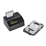 StarTech.com Single Bay Hard Drive Eraser, Standalone HDD/SSD Sanitizer, 4Kn, USB 3.0 to SATA III (6 Gbps), 9 Erase Modes, LCD Display, Secure Erase Hard Disk Sanitizer Dock, DB-9 Printer Port, TAA Compliant