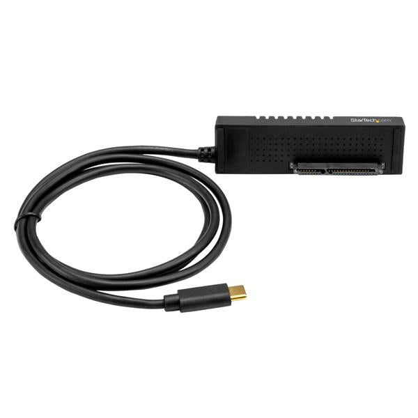 StarTech.com SATA to USB-C Cable, USB 10Gbps to 2.5in and 3.5in SATA I II III Hard Drive Adapter, External Converter for SSD or HDD Data Transfer