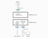 ATEN VB800 AV extender AV transmitter & receiver Black