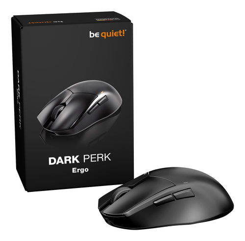 be quiet! Dark Perk Ergo mouse Gaming Right-hand RF Wireless + USB Type-C Optical 32000 DPI