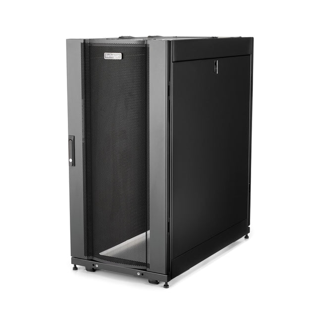 StarTech.com 25U Enterprise-Grade Server Rack Cabinet Kit, 19in Enclosed 4-Post Rack with Built-in Cable Management, 35in (89cm) Mounting Depth, 3307lb (1500kg) Capacity