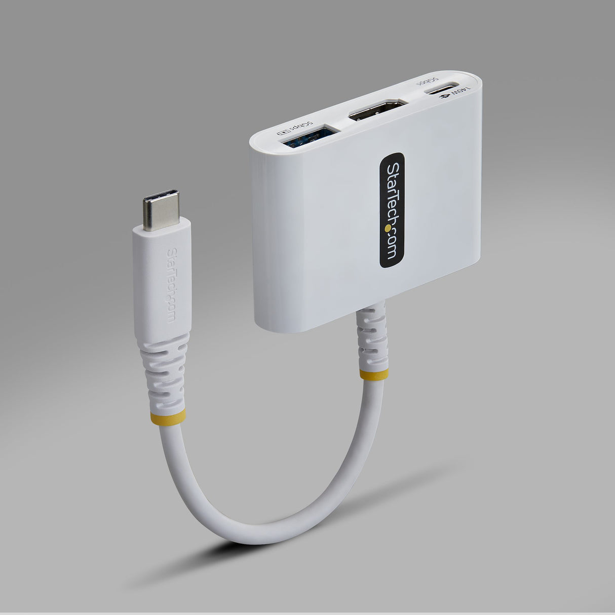 StarTech.com USB-C to HDMI Multiport Adapter with 140W PD Charging, 4K 60Hz HDMI, USB 5Gbps Hub, Mini Dock For MacBook / Dell / Thinkpad / HP / iPad / Tablets