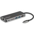 StarTech.com USB C Multiport Adapter, Portable USB-C Dock to 4K HDMI, 2-pt USB 3.0 Hub, SD/SDHC, GbE, 100W PD Pass-Through - USB Type-C/Thunderbolt 3 - REPLACED BY DKT30CSDHPD3