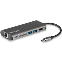StarTech.com USB C Multiport Adapter, Portable USB-C Dock to 4K HDMI, 2-pt USB 3.0 Hub, SD/SDHC, GbE, 100W PD Pass-Through - USB Type-C/Thunderbolt 3 - REPLACED BY DKT30CSDHPD3