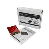StarTech.com M.2 to U.2 Adapter - For M.2 PCIe NVMe SSDs - PCIe M.2 Drive to 2.5" U.2 (SFF-8639) Host Adapter - M2 SSD Converter, Red - TAA