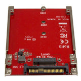 StarTech.com M.2 to U.2 Adapter - For M.2 PCIe NVMe SSDs - PCIe M.2 Drive to 2.5" U.2 (SFF-8639) Host Adapter - M2 SSD Converter, Red - TAA