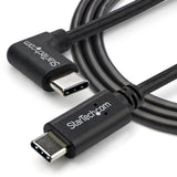 StarTech.com 3ft (1m) USB-C Charging Cable, Right-Angled, Charge & Sync, 60W (3A) PD, USB 2.0 Laptop Charger Cable - USB C Charging Cord