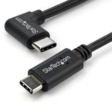 StarTech.com 3ft (1m) USB-C Charging Cable, Right-Angled, Charge & Sync, 60W (3A) PD, USB 2.0 Laptop Charger Cable - USB C Charging Cord