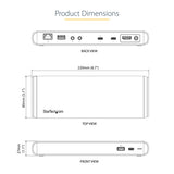StarTech.com Thunderbolt 3 Dock, Dual Monitor 4K 60Hz TB3 Laptop Docking Station, DisplayPort, 85W PD, 3x USB, GbE - REPLACED BY TB3CDK2DH