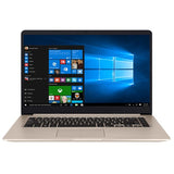 ASUS Vivobook S15 S510UA-RS51 laptop Intel® Core™ i5 i5-8250U 39.6 cm (15.6") Full HD 8 GB DDR4-SDRAM 1 TB HDD Wi-Fi 5 (802.11ac) Windows 10 Home Gold