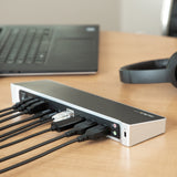 StarTech.com 4K USB-C Dock, Triple UHD 4K Monitor Docking Station, Mac & Windows, USB C to HDMI & DisplayPort, 60W Power Delivery, 5x USB 5Gbps Hub - TAA