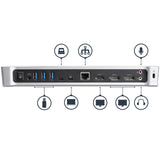StarTech.com 4K USB-C Dock, Triple UHD 4K Monitor Docking Station, Mac & Windows, USB C to HDMI & DisplayPort, 60W Power Delivery, 5x USB 5Gbps Hub - TAA