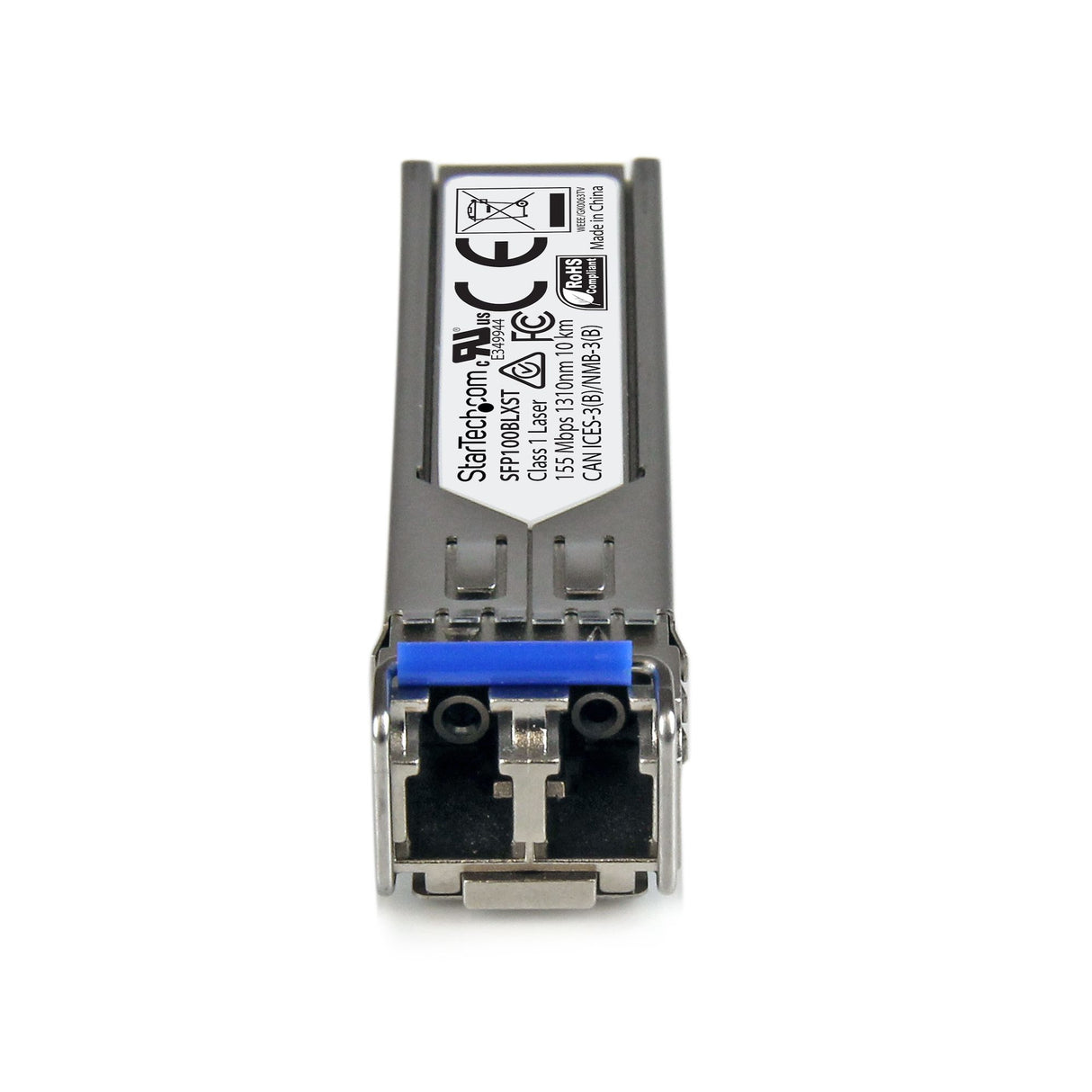 StarTech.com MSA Uncoded SFP Module - 100BASE-LX - 100MbE Single Mode Fiber (SMF) Optic Transceiver - 100Mb Ethernet SFP - LC 10km - 1310nm - DDM