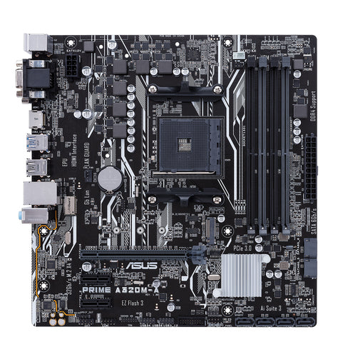 ASUS PRIME A320M-A motherboard AMD A320 Socket AM4 micro ATX