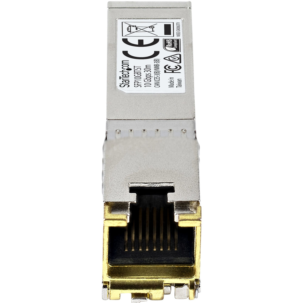StarTech.com MSA Uncoded SFP+ Module - 10GBASE-T - SFP to RJ45 Cat6/Cat5e - 10GE Gigabit Ethernet SFP+ - RJ-45 30m