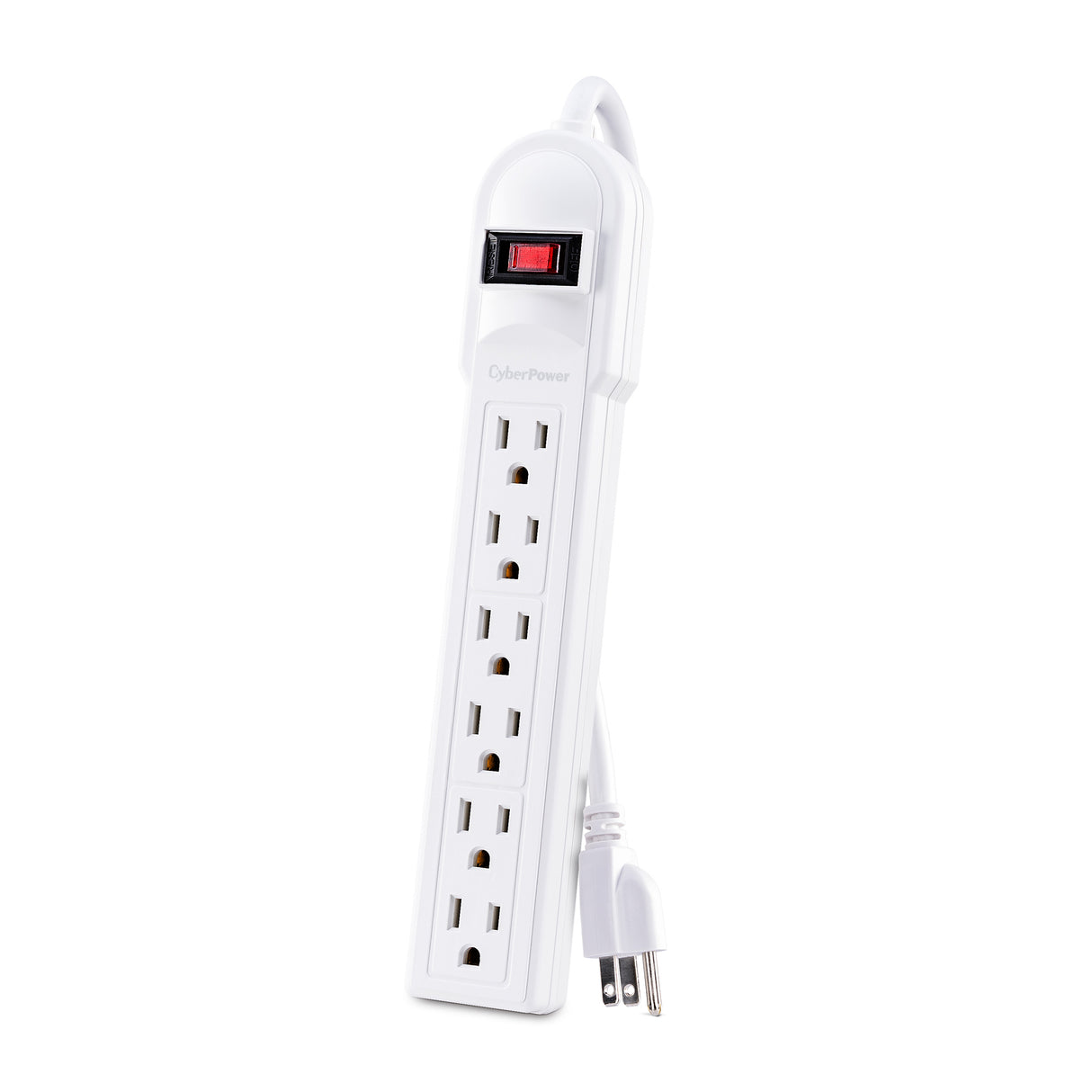 CyberPower CSB606W surge protector White 6 AC outlet(s) 125 V 2 m