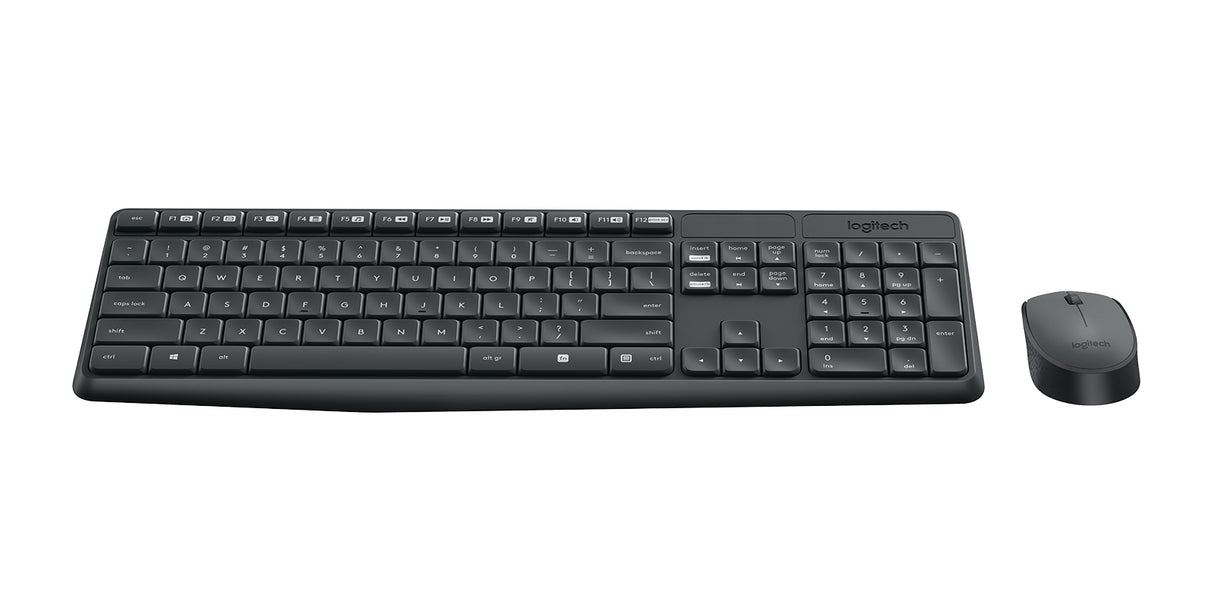 Logitech MK235 keyboard Mouse included Home/Office RF Wireless French Grey