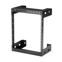 StarTech.com 2-Post 12U Heavy-Duty Wall-Mount Network Rack, 19" Open Frame Server Rack, 12" Deep, Wall Mount Data Rack for IT / AV / Patch Panel / Computer Equipment - Cage Nuts & Screws Included