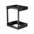 StarTech.com 2-Post 12U Heavy-Duty Wall Mount Network Rack, 19" Open Frame Server Rack with Adjustable Depth, Wall Mount Data Rack for IT / AV / Patch Panel / Computer Equipment - Cage Nuts and Screws Included