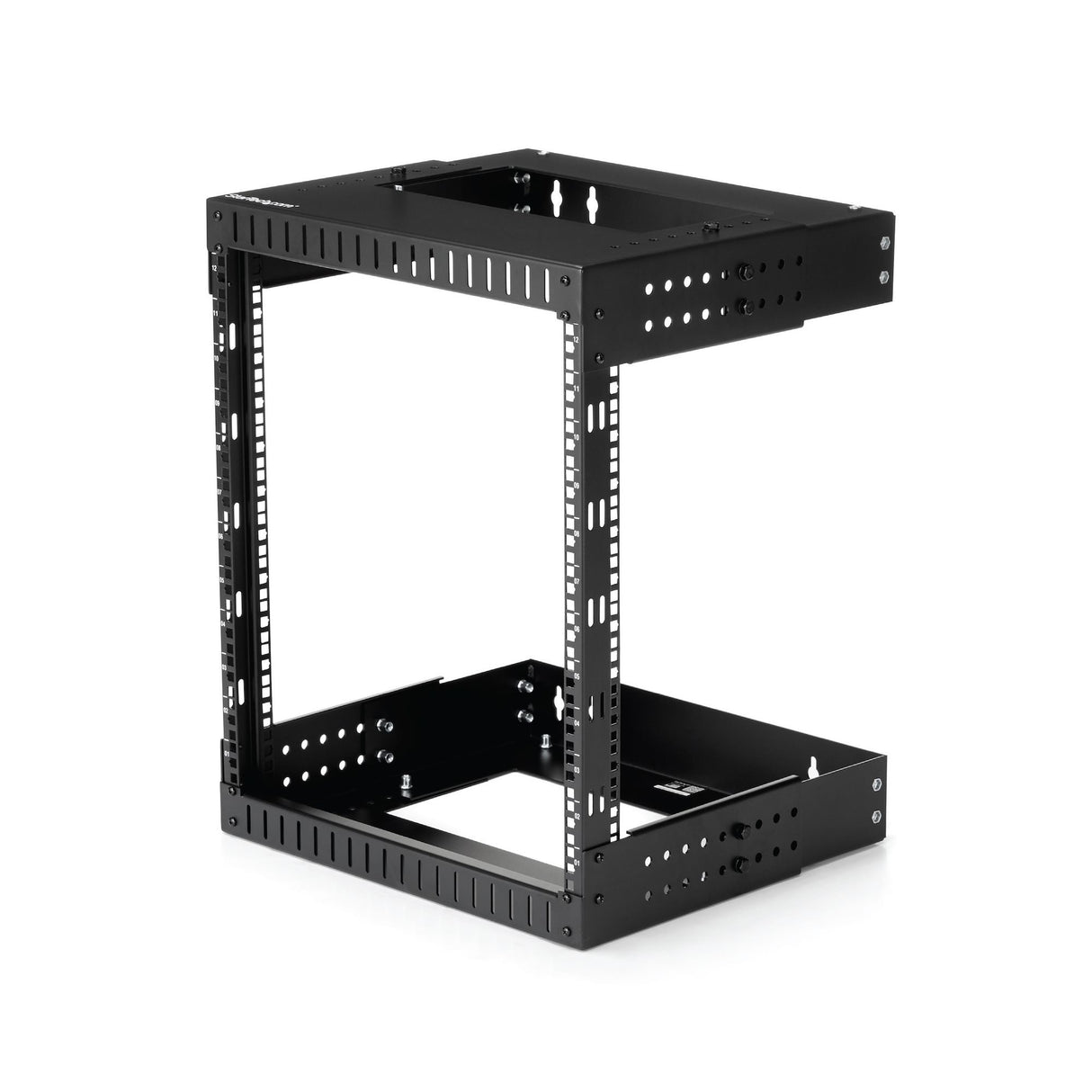 StarTech.com 2-Post 12U Heavy-Duty Wall Mount Network Rack, 19" Open Frame Server Rack with Adjustable Depth, Wall Mount Data Rack for IT / AV / Patch Panel / Computer Equipment - Cage Nuts and Screws Included