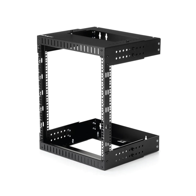 StarTech.com 2-Post 12U Heavy-Duty Wall Mount Network Rack, 19" Open Frame Server Rack with Adjustable Depth, Wall Mount Data Rack for IT / AV / Patch Panel / Computer Equipment - Cage Nuts and Screws Included