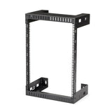 StarTech.com 2-Post 15U Heavy-Duty Wall-Mount Network Rack, 19" Open Frame Server Rack, 12" Deep, Wall Mount Data Rack for IT / AV / Patch Panel / Computer Equipment - Cage Nuts & Screws Included