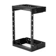 StarTech.com 2-Post 15U Heavy-Duty Wall Mount Network Rack, 19" Open Frame Server Rack with Adjustable Depth, Wall Mount Data Rack for IT / AV / Patch Panel / Computer Equipment - Cage Nuts and Screws Included