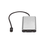 StarTech.com Thunderbolt to Dual HDMI 2.0 Adapter, Dual 4K 60Hz Thunderbolt to HDMI Converter, 2x HDMI Monitor Video Display Adapter, Thunderbolt Certified - Mac & Windows