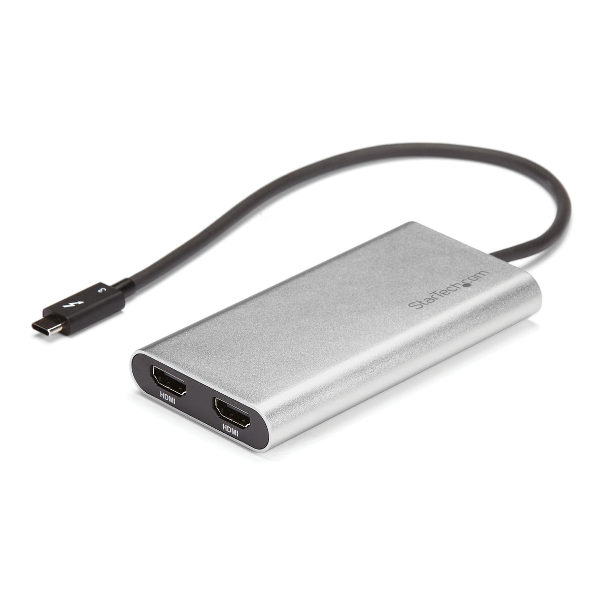 StarTech.com Thunderbolt to Dual HDMI 2.0 Adapter, Dual 4K 60Hz Thunderbolt to HDMI Converter, 2x HDMI Monitor Video Display Adapter, Thunderbolt Certified - Mac & Windows