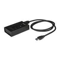 StarTech.com 4 Port USB 3.0 Hub - USB Type-A to 1x USB-C & 3x USB-A - Commercial Metal USB Hub - SuperSpeed USB 3.2 Gen 1 (5Gbps)- Self Powered - BC 1.2 Fast Charge - Mountable/Rugged