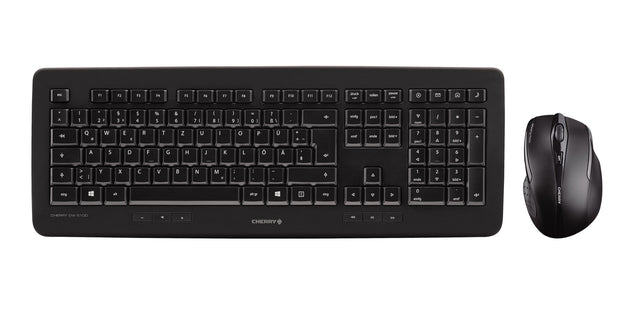 CHERRY DW 5100 keyboard Mouse included Universal RF Wireless US English Black