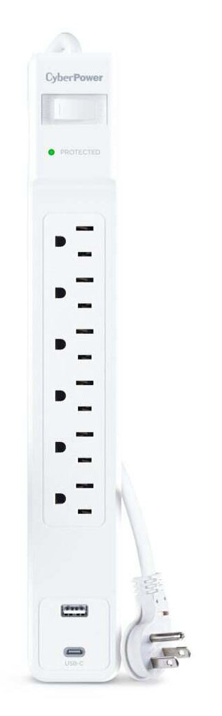 CyberPower 6 Outlet Surge Strip With USB