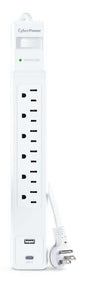 CyberPower 6 Outlet Surge Strip With USB
