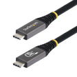 StarTech.com 1.5ft (45cm) USB4 Cable, 80Gbps, USB-IF Certified USB-C Cable, 240W PD, 8K 120Hz/4K 240Hz DP2.1 DP80, TPE Jacket, Thunderbolt 4 Compatible - Black USB-C Cord