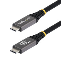 StarTech.com 3ft (91cm) USB4 Cable, 80Gbps, USB-IF Certified USB-C Cable, 240W PD, 8K 120Hz/4K 240Hz DP2.1 DP80, TPE Jacket, Thunderbolt 4 Compatible - Black USB-C Cord