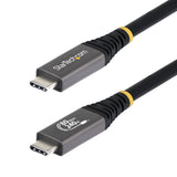 StarTech.com 3ft (91cm) USB4 Cable, 80Gbps, USB-IF Certified USB-C Cable, 240W PD, 8K 120Hz/4K 240Hz DP2.1 DP80, TPE Jacket, Thunderbolt 4 Compatible - Black USB-C Cord