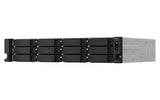 QNAP TS-1264U-RP NAS Rack (2U) Intel® Celeron® 8 GB DDR4 0 TB QNAP QTS Aluminium, Black