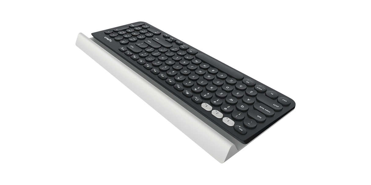 Logitech 920-008149 keyboard Universal RF Wireless + Bluetooth QWERTY English Grey, White, Dark Grey