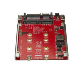 StarTech.com M.2 to SATA Adapter for M.2 SATA SSDs, Dual Slot M2 Drive Host Adapter/Converter with RAID Support, 2.5-Inch Drive Form Factor, TAA