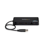 StarTech.com USB 3.0 Mini Dock - Dual Monitor USB-A Docking Station with DisplayPort 4K 60Hz Video & Gigabit Ethernet - 1ft (30cm) cable - Portable USB 3.1 Gen 1 Type-A Laptop Adapter