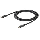 StarTech.com 1.6ft (50cm) USB-C Cable, USB 10Gbps, 60W (3A) Power Delivery, 8K 60Hz / 4K 144Hz DP Alt Mode - Thunderbolt Compatible