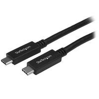 StarTech.com 1.6ft (50cm) USB-C Cable, USB 10Gbps, 60W (3A) Power Delivery, 8K 60Hz / 4K 144Hz DP Alt Mode - Thunderbolt Compatible